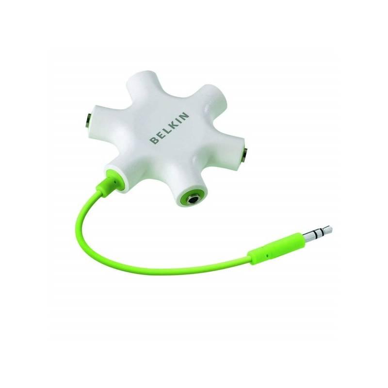 Redukce Belkin 1x jack 3,5mm - 5x jack 3,5mm (F8Z274ea) bílé, redukce, belkin, jack, 5mm, f8z274ea, bílé