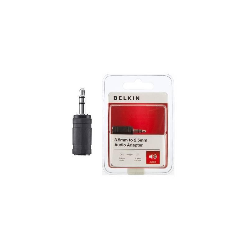 Redukce Belkin jack 3,5mm M - jack 2,5mm F (F3Y126bf) černý, redukce, belkin, jack, 5mm, f3y126bf, černý