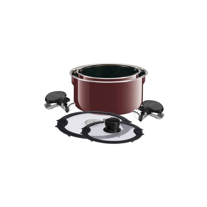 Sada nádobí Tefal Ingenio L5279772 červená, sada, nádobí, tefal, ingenio, l5279772, červená