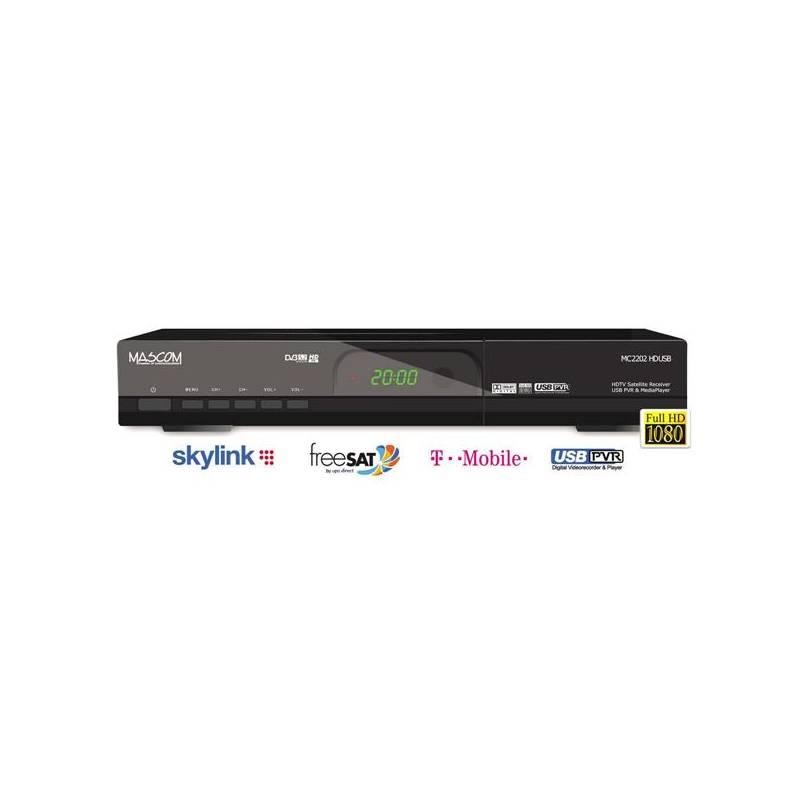 Satelitní přijímač Mascom MC2202HD USB PVR černý (vrácené zboží 8413009184), satelitní, přijímač, mascom, mc2202hd, usb, pvr, černý, vrácené, zboží