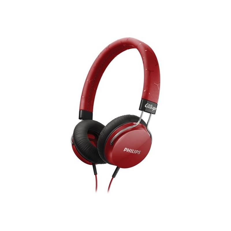 Sluchátka Philips SHL5300RD červená barva, sluchátka, philips, shl5300rd, červená, barva