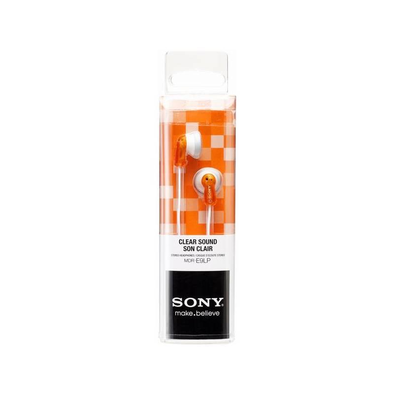 Sluchátka Sony MDR-E9LP oranžová, sluchátka, sony, mdr-e9lp, oranžová