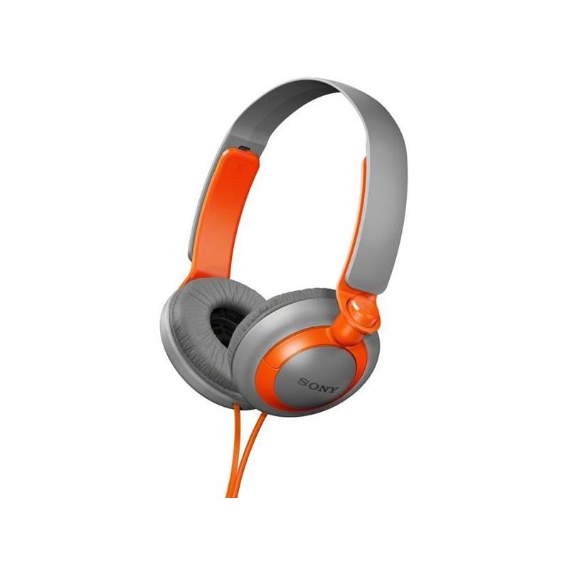 Sluchátka Sony MDR-XB200D oranžová, sluchátka, sony, mdr-xb200d, oranžová