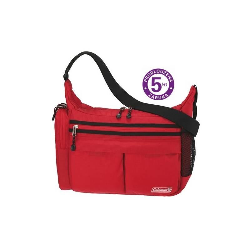 Taška přes rameno Coleman Dámská COOL SHOULDER BAG (7L, červená s chladící kapsou na nápoj 0,5 L), 350 g), taška, přes, rameno, coleman, dámská, cool, shoulder, bag, červená