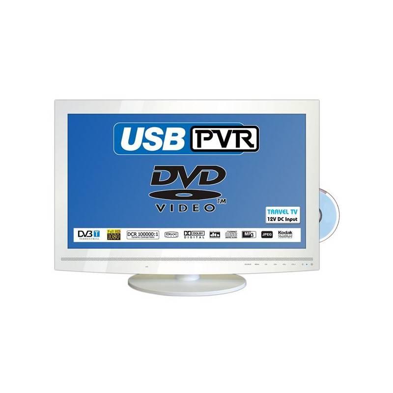 Televize Mascom MC24LFH44DVD USB PVR bílá, televize, mascom, mc24lfh44dvd, usb, pvr, bílá