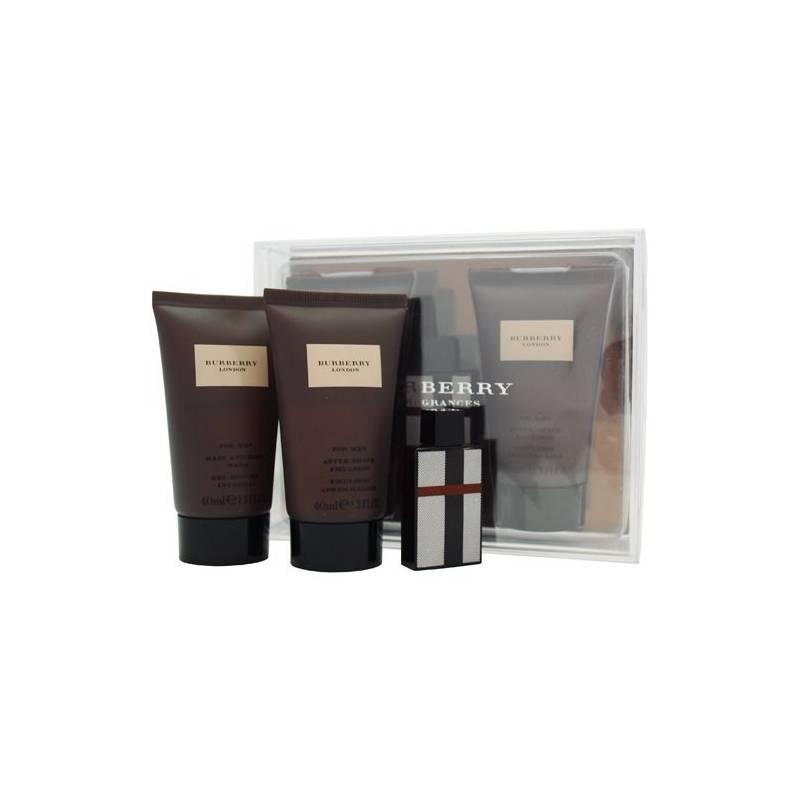 Toaletní voda Burberry London for Men 4,5 ml + balzám po holení 4,5 ml + sprchový gel 4,5 ml, toaletní, voda, burberry, london, for, men, balzám, holení