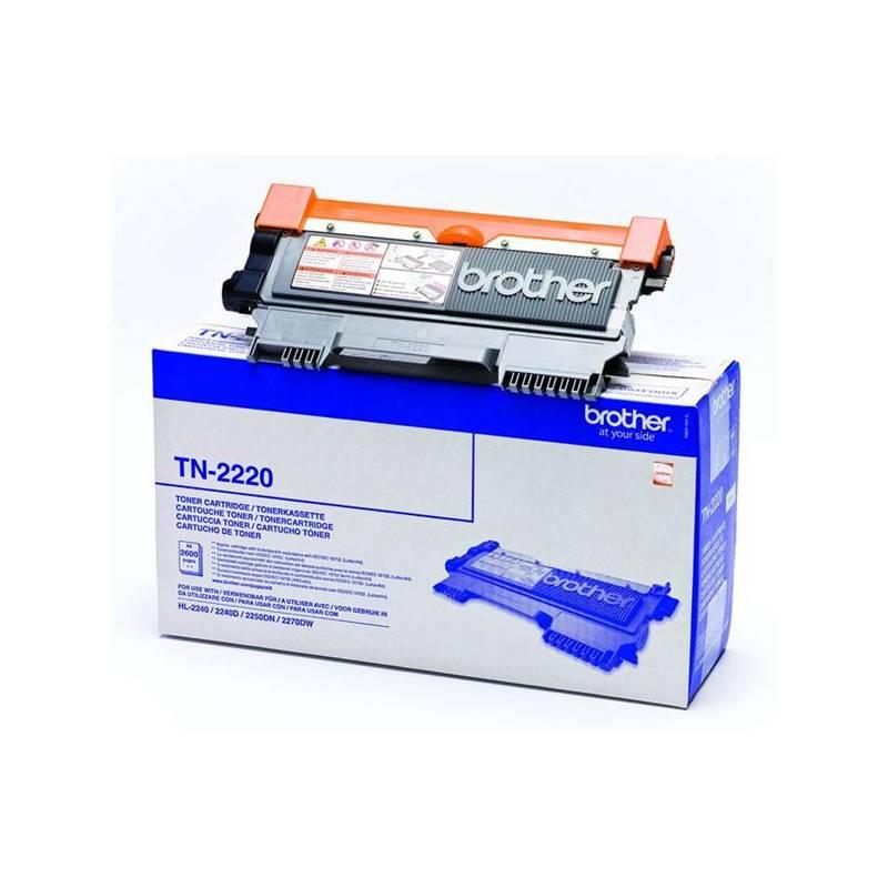 Toner Brother TN-2220, 2600 stran (TN2220) černý, toner, brother, tn-2220, 2600, stran, tn2220, černý