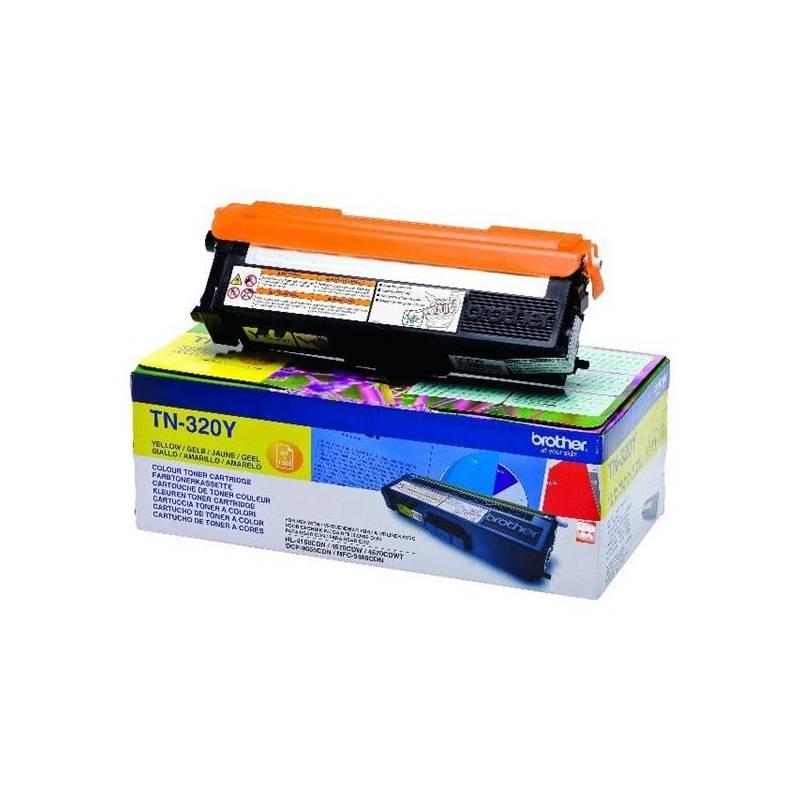 Toner Brother TN-320Y, 1500 stran (TN320Y) žlutý, toner, brother, tn-320y, 1500, stran, tn320y, žlutý