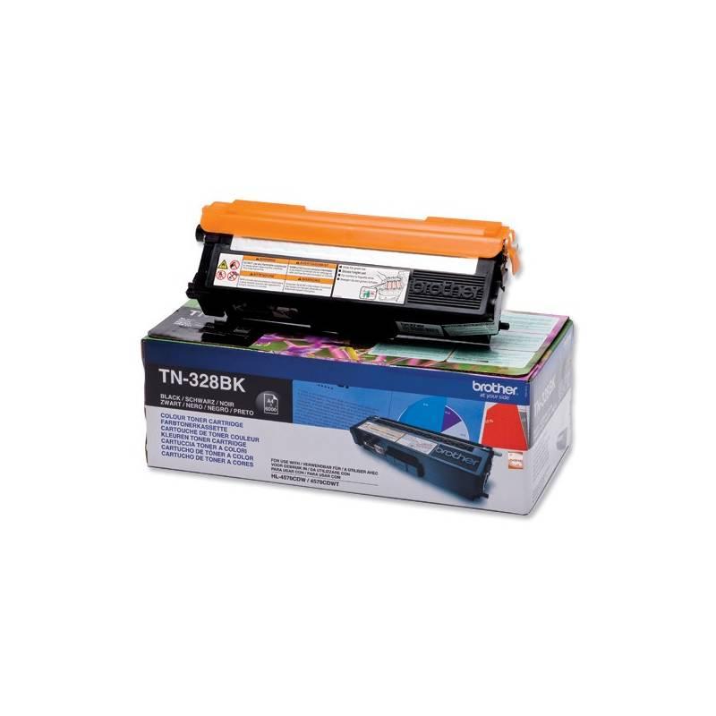 Toner Brother TN-328BK, 6000 stran (TN328BK) černý, toner, brother, tn-328bk, 6000, stran, tn328bk, černý