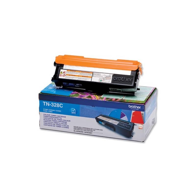 Toner Brother TN-328C, 6000 stran (TN328C) modrý, toner, brother, tn-328c, 6000, stran, tn328c, modrý