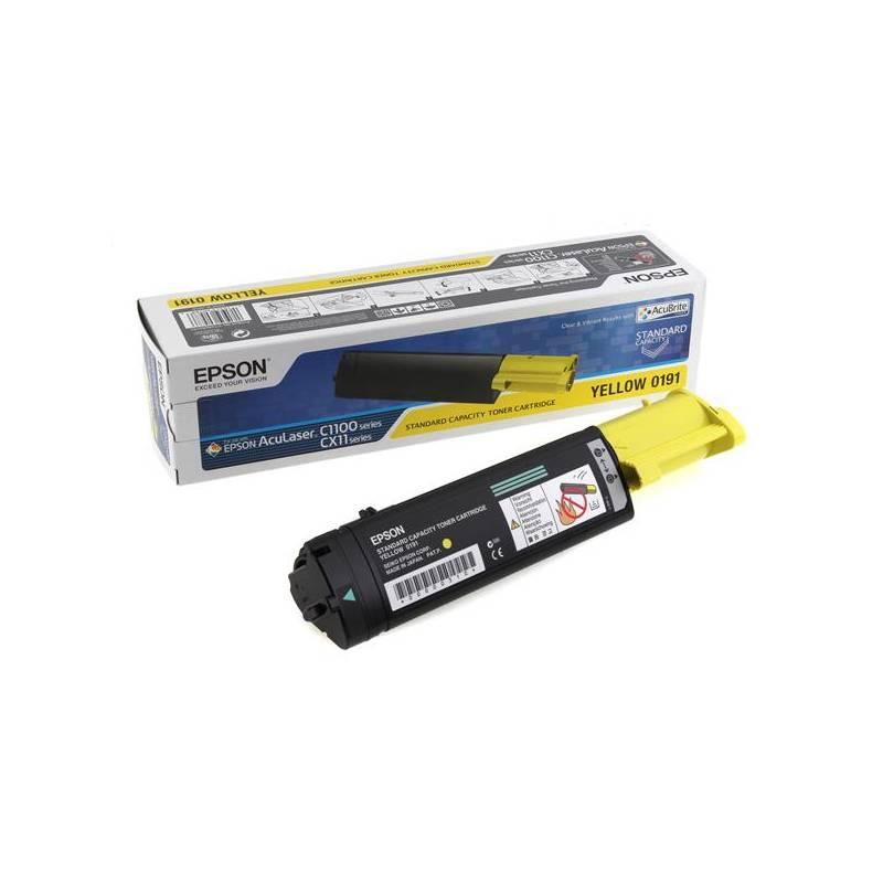 Toner Epson S050191, 1500 stran (C13S050191) žlutý, toner, epson, s050191, 1500, stran, c13s050191, žlutý