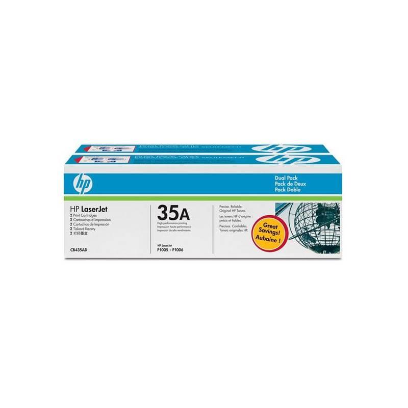 Toner HP CB435AD, 1,5K stran (CB435AD) černý, toner, cb435ad, stran, černý