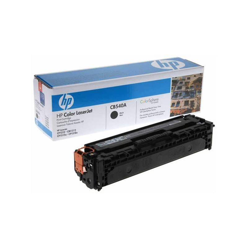 Toner HP CB540A, 2,2K stran (CB540A) černý, toner, cb540a, stran, černý