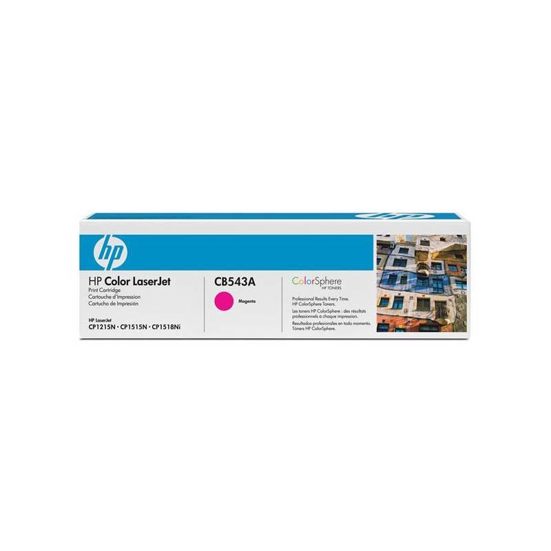 Toner HP CB543A, 1,4K stran (CB543A) červený, toner, cb543a, stran, červený