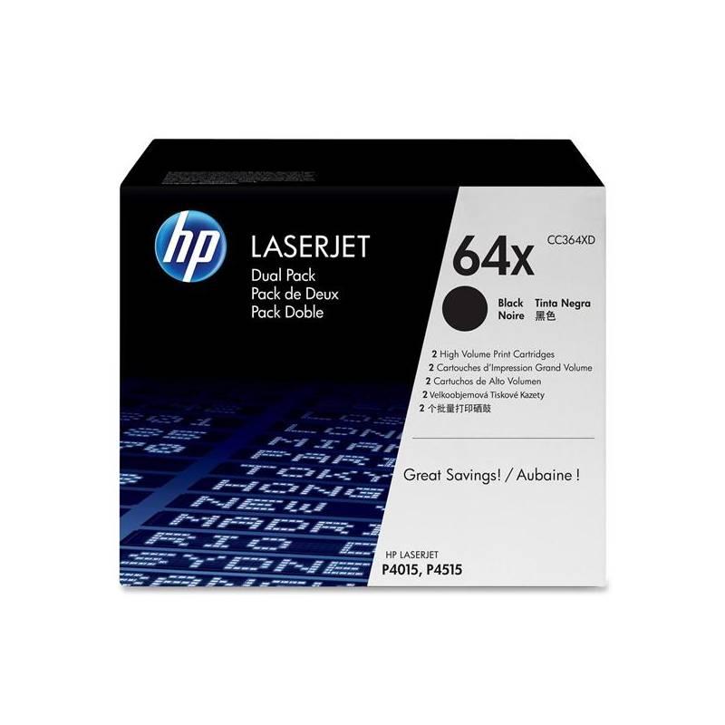 Toner HP CC364XD, 48K stran (CC364XD) černá, toner, cc364xd, 48k, stran, černá