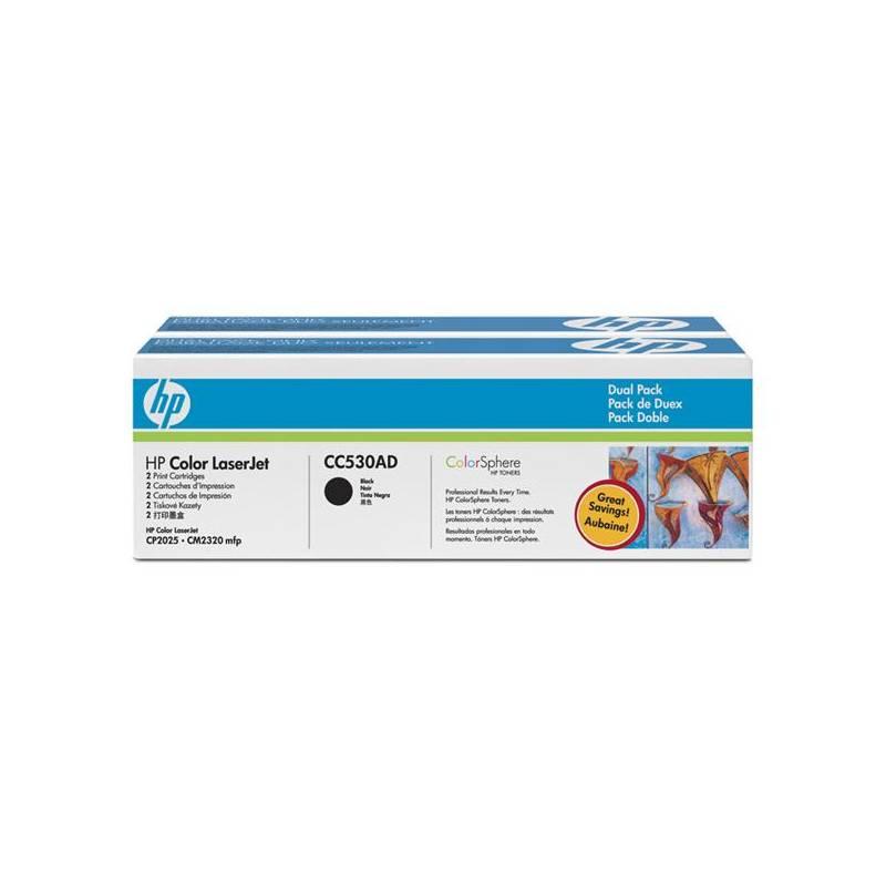 Toner HP CC530A, 3,5K stran (CC530A) černý, toner, cc530a, stran, černý