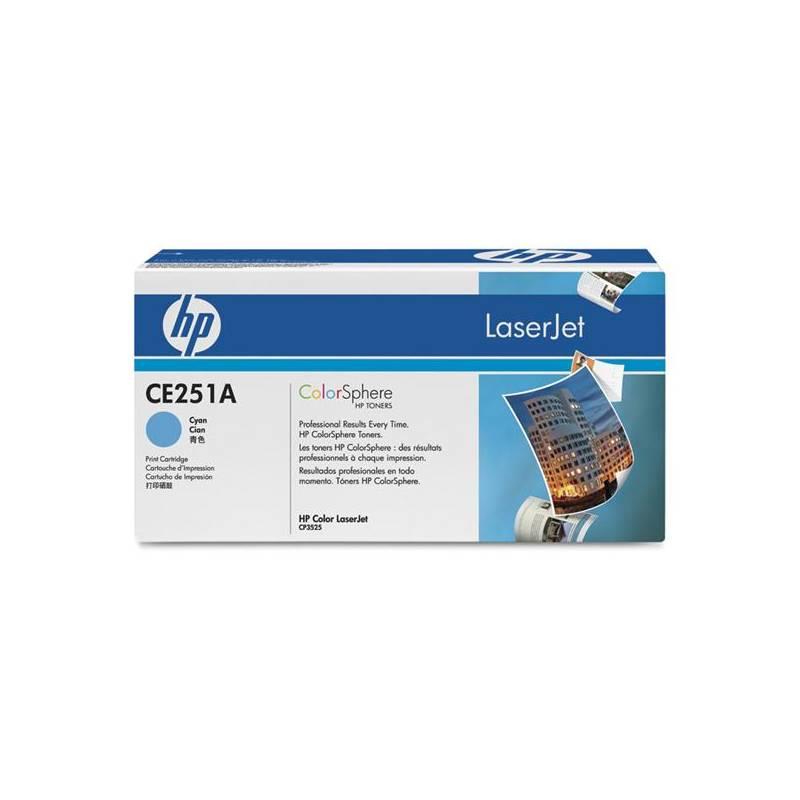 Toner HP CE251A, 7K stran (CE251A) modrý, toner, ce251a, stran, modrý