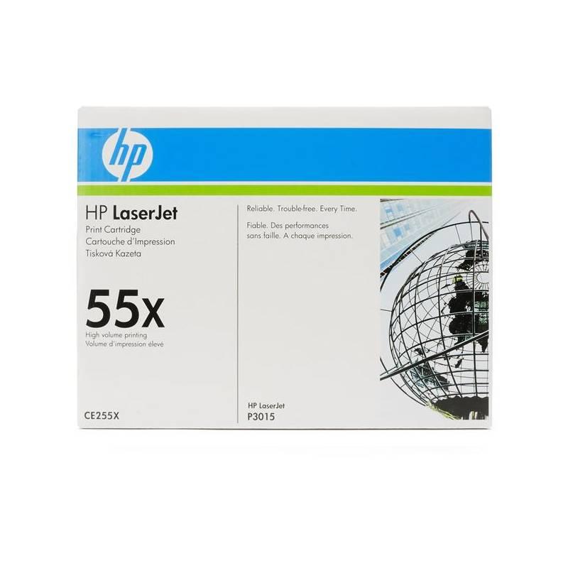 Toner HP CE255X, 12,5K stran (CE255X) černá, toner, ce255x, stran, černá