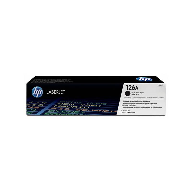 Toner HP CE310A, 1,2K stran (CE310A) černá, toner, ce310a, stran, černá