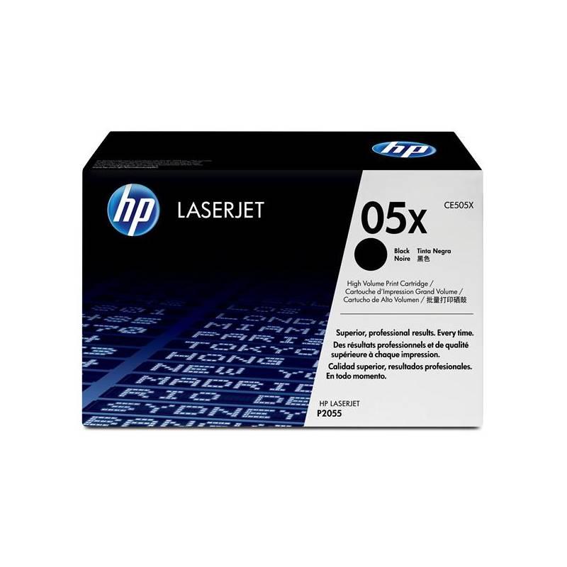 Toner HP CE505XD, 6,5K stran (CE505XD) černá, toner, ce505xd, stran, černá