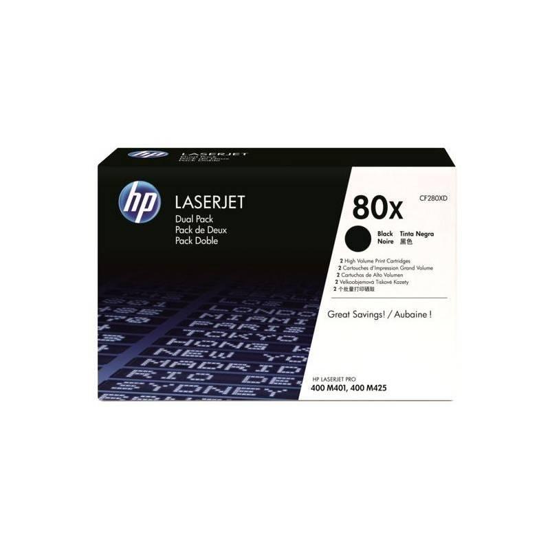 Toner HP CF280XD, 6,9K stran (CF280XD) černý, toner, cf280xd, stran, černý