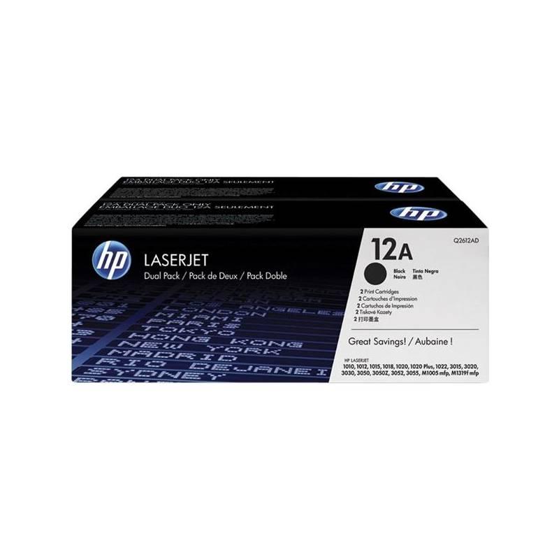 Toner HP Q2612AD, 2K stran (Q2612AD) černý, toner, q2612ad, stran, černý