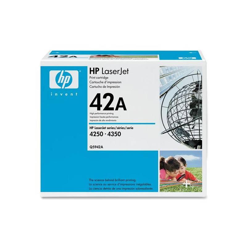 Toner HP Q5942A, 10K stran (Q5942A) černý, toner, q5942a, 10k, stran, černý