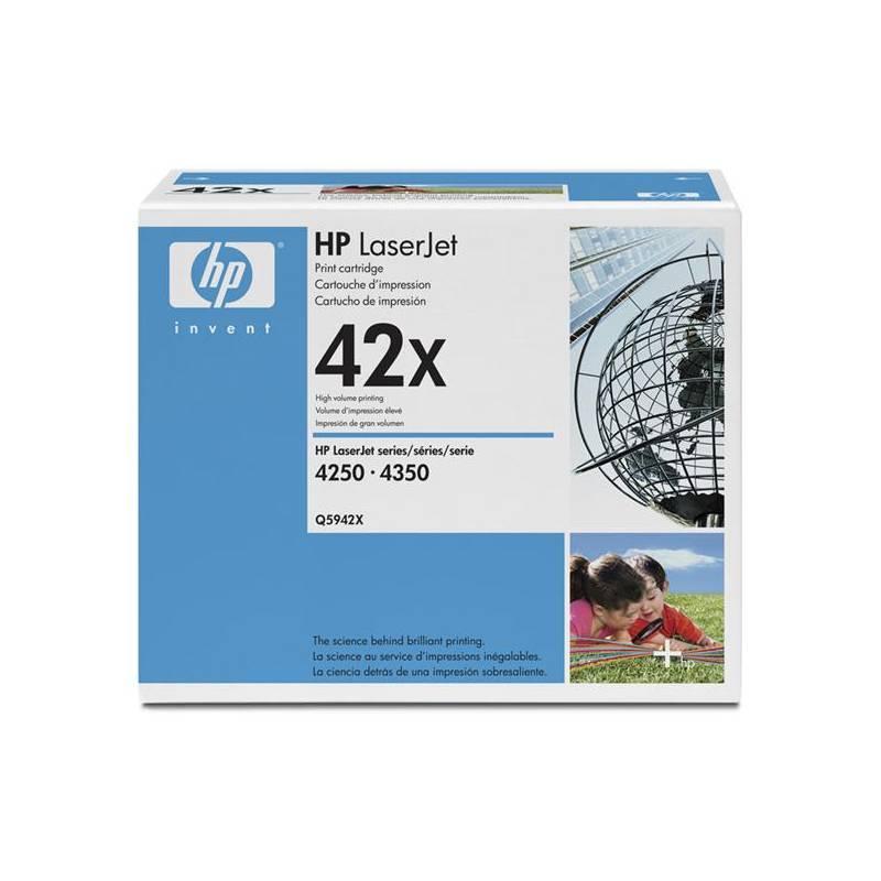 Toner HP Q5942X, 20K stran (Q5942X) černý, toner, q5942x, 20k, stran, černý