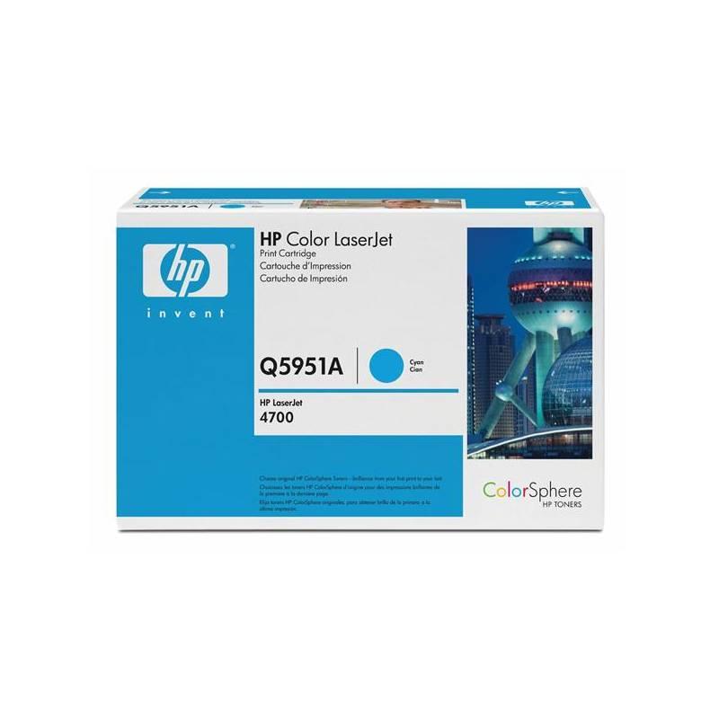 Toner HP Q5951A, 10K stran (Q5951A) modrá, toner, q5951a, 10k, stran, modrá