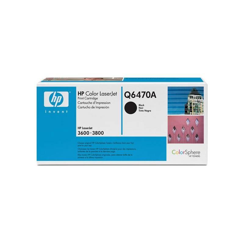 Toner HP Q6470A, 6K stran (Q6470A) černá, toner, q6470a, stran, černá