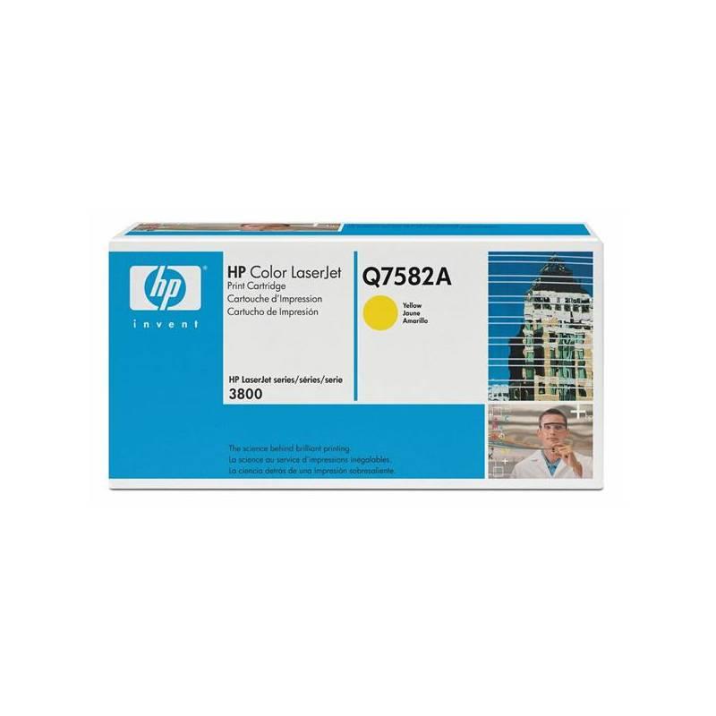 Toner HP Q7582A, 6K stran (Q7582A) žlutá, toner, q7582a, stran, žlutá