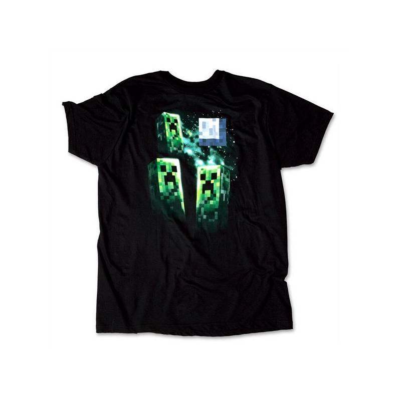 Tričko Minecraft Three Creeper Moon Tee černé L (JX2497MNC-L), tričko, minecraft, three, creeper, moon, tee, černé, jx2497mnc-l