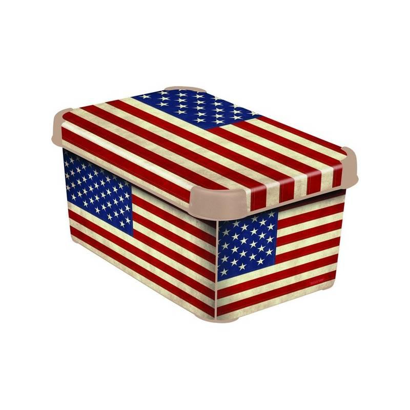 Úložný box Curver Decoboxes Stockholm American Flag vel. S, Úložný, box, curver, decoboxes, stockholm, american, flag, vel