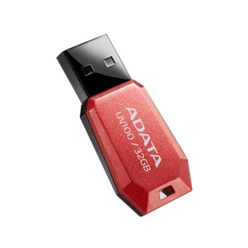 USB flash disk A-Data DashDrive UV100 32GB (AUV100-32G-RRD) červený, usb, flash, disk, a-data, dashdrive, uv100, 32gb, auv100-32g-rrd, červený