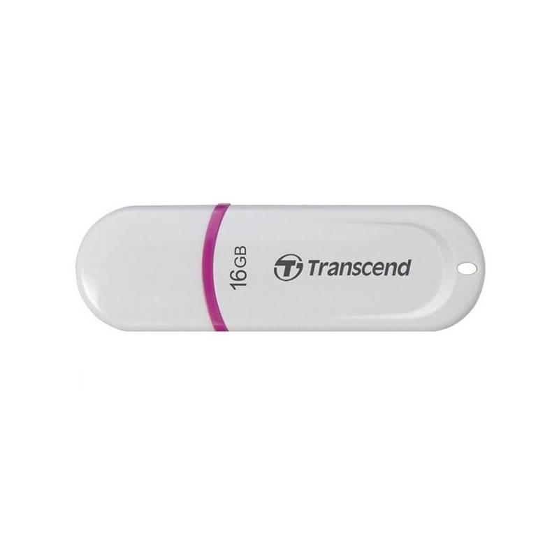 USB flash disk Transcend JetFlash 330 16GB (TS16GJF330) bílý/fialový, usb, flash, disk, transcend, jetflash, 330, 16gb, ts16gjf330, bílý, fialový