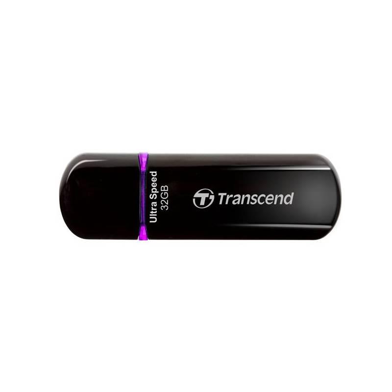 USB flash disk Transcend JetFlash 600 32GB (TS32GJF600) černý/fialový, usb, flash, disk, transcend, jetflash, 600, 32gb, ts32gjf600, černý, fialový