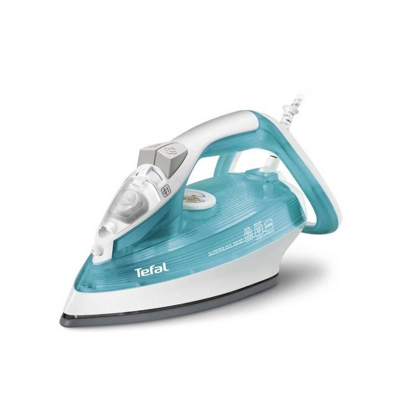 Žehlička Tefal FV3830E0 bílá/modrá, Žehlička, tefal, fv3830e0, bílá, modrá