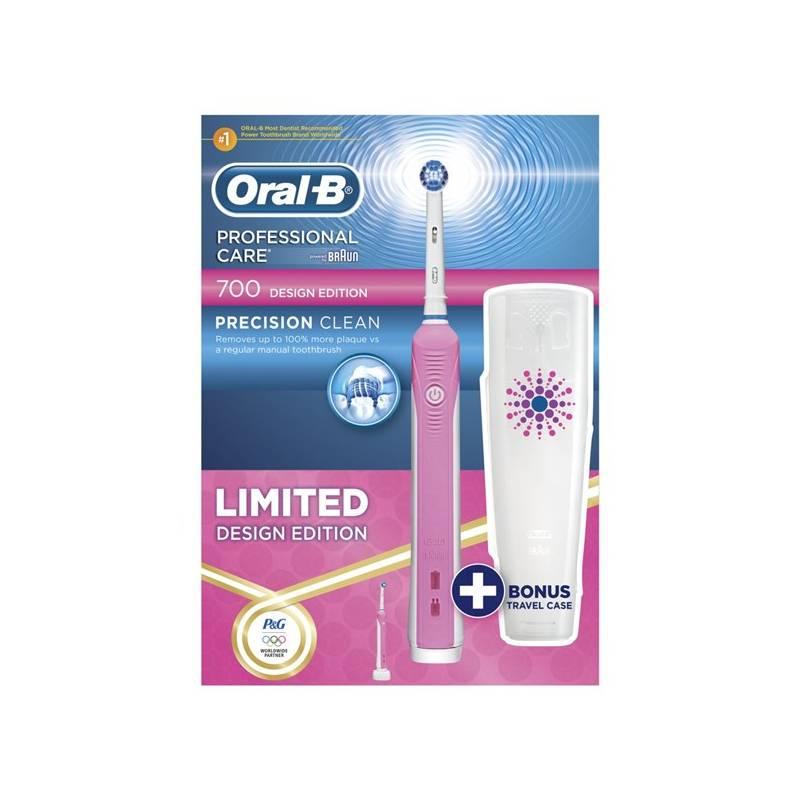 Zubní kartáček Oral-B Professional Care 700 Pink bílý/růžový, zubní, kartáček, oral-b, professional, care, 700, pink, bílý, růžový