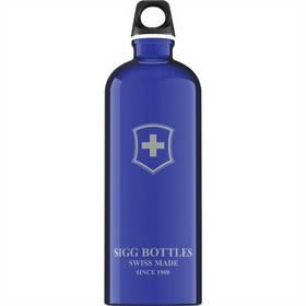 Láhev na pití Sigg Swiss Emblem Swiss Emblem Dark Blue 1,0 L modrá