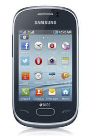 Mobilní telefon Samsung Rex 70 (S3802) Dual Sim - Metalic blue (GT-S3802MBAETL) modrý