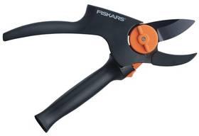 Nůžky zahradní Fiskars převodové, jednočepelové, S 111510 černá