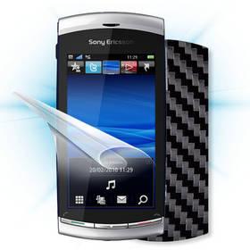 Ochranná fólie Screenshield na displej + carbon skin (černá) pro Sony Ericsson U8i Vivaz pro (SE-VIVP-CB) (poškozený obal 8212038341)