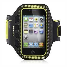 Pouzdro na mobil Belkin EaseFit Armband pro iPhone 4/4S (F8Z894cwC00) černé/zelené (rozbalené zboží 2800002480)