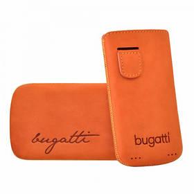 Pouzdro na mobil Bugatti Perfect Velvety pro Apple iPhone4 - Orange